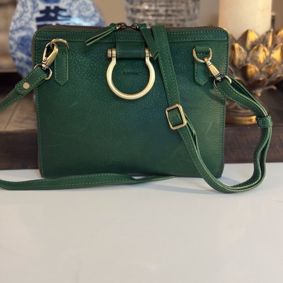 SAPAHN Handbags - 💚 SAPAHN KELLY GREEN M MINI LEATHER CROSSBODY BAG!